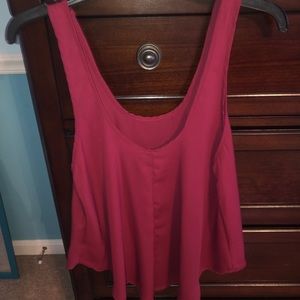 Maroon top